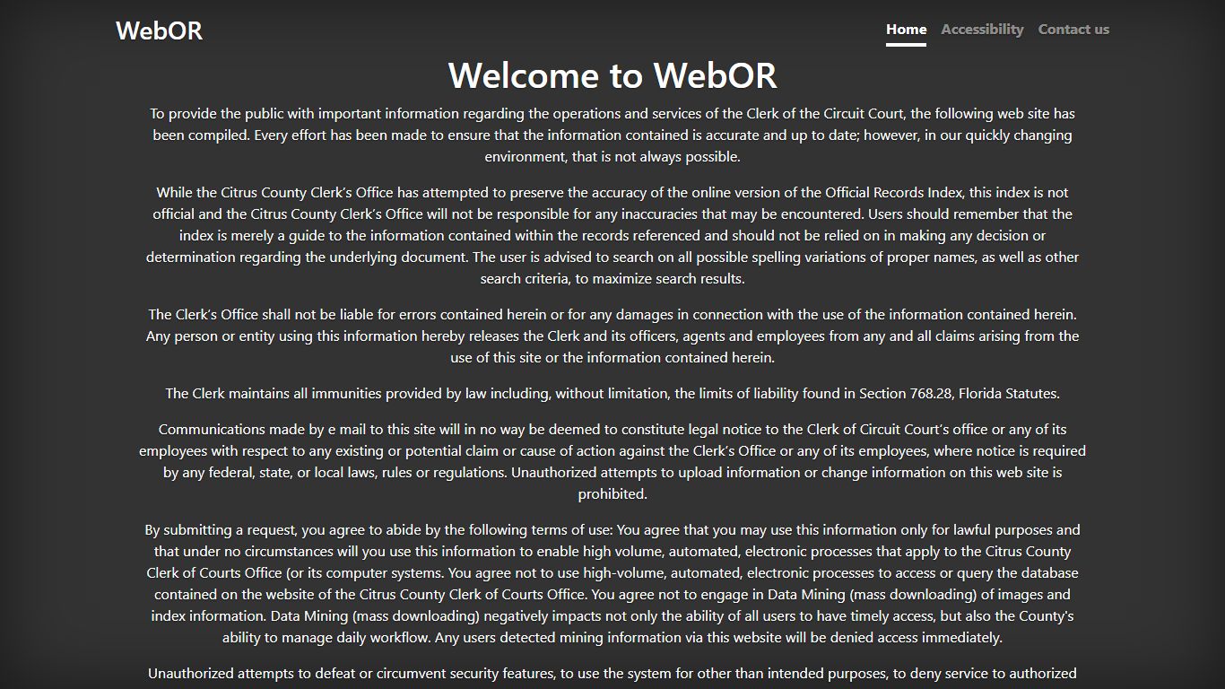 WebOR